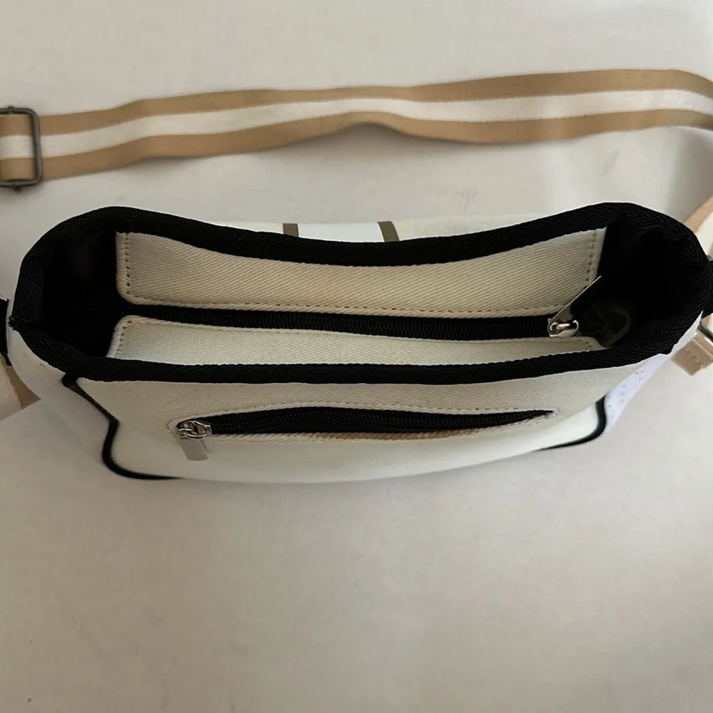 Dallas Hill Designs Crossbody Neoprene Purse with metal chain and pouch